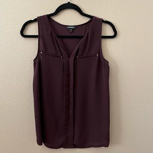 Maroon Express top size small